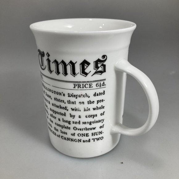 Times London Newspaper Waterloo Napoleon News 6/22/1815 Mug 8 oz England - Picture 4 of 6